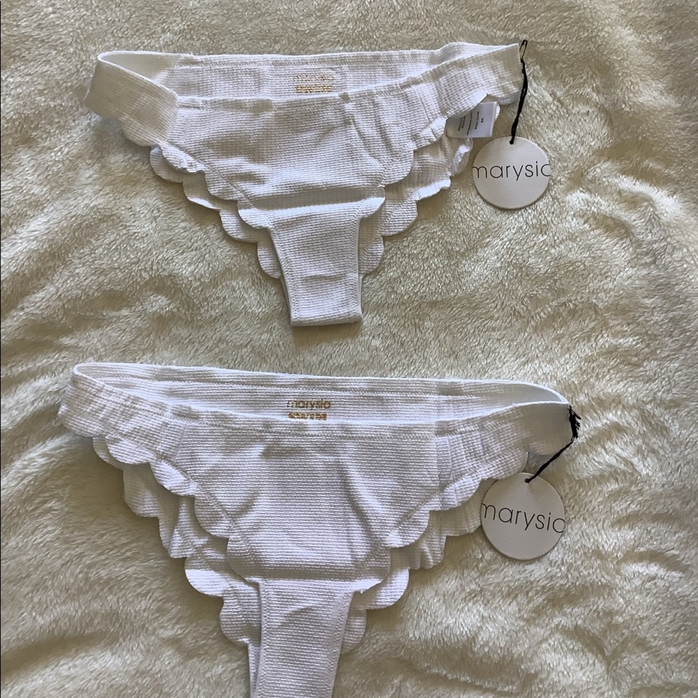 Marysia swim bottom scallop bikini